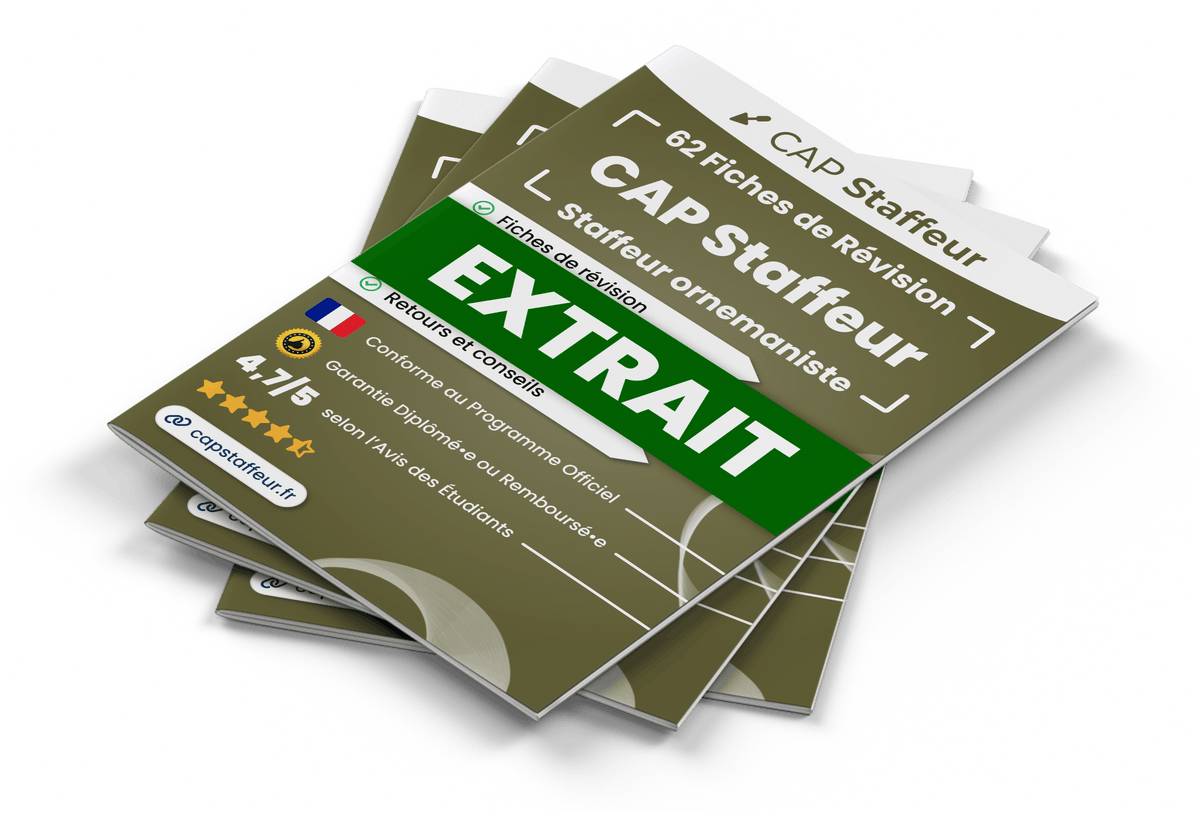 Extrait Fiches Révision gratuites CAP Staffeur